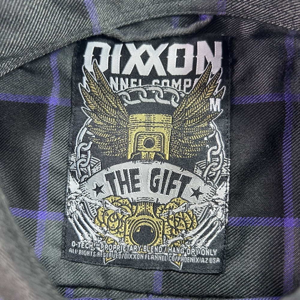 Dixxon Flannel Co Shirt Mens Medium Gray Plaid Flannel Long Sleeve Button Up - Picture 3 of 7